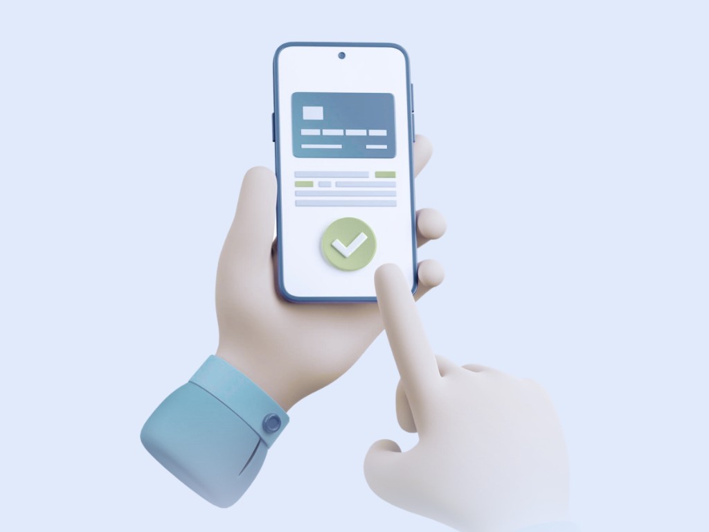 Confirming a choice on a phone — shopper feedback and reviews.